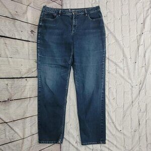 Liz Claiborne Blue Tapered Leg Jeans Women's Size 16